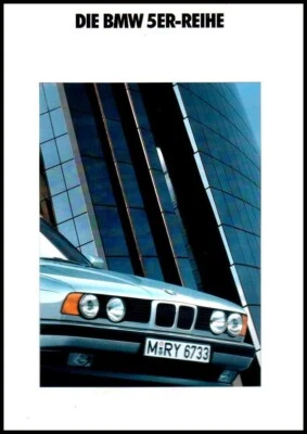 BMW 5er Reihe, E34, Prospekt 1.1990, Modelle: 520i  525i  535i Foto 1 de 4
