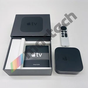 Apple TV 4HD 32GB - A1625 + New 3rd Gen Siri Remote + Box = Excellent Condition - Picture 1 of 10