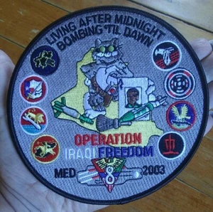 TOMCAT USS Roosevelt CVN 71/CVW 8 OIF Bombing Til Dawn Med Cruise PATCH - Picture 1 of 6