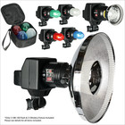 40W Flash Strobe Slave w/ Battery Pack, 2 Reflectors, 4 Pc Color Filter & Bag