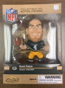 BRETT FAVRE #4 GREEN BAY PACKERS BIG SHOT BALLERS 5" VINYL ACTION FIGURE 🏈 - Picture 1 of 1