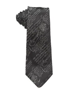 Berluti 270 $ neue schmale Scritto-Krawatte grau grau Jacquard 100 % Seide 2,9 Zoll 7,5 cm - Bild 1 von 3