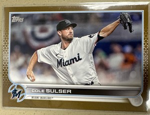 2022 Cole Sulser Gold 971/2022 Topps Update Miami Marlins #US103