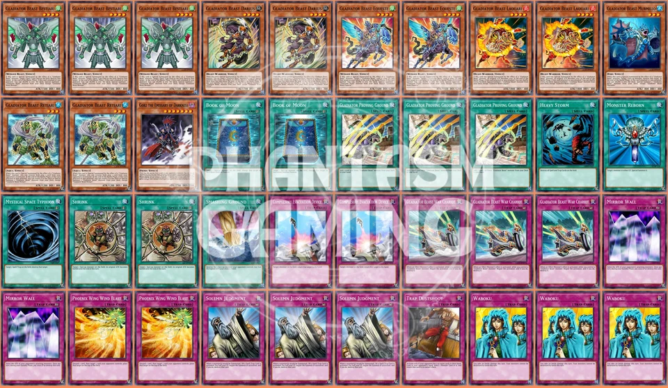 Gladiator Beast Deck Gorz War Chariot Retiari Bestiari Darius Equeste Yugioh - Image 1 of 1
