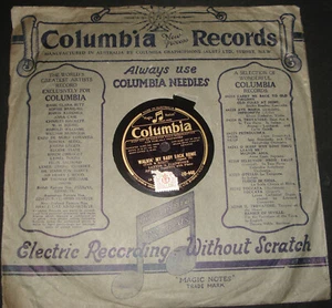 LAYTON & JOHNSTONE 1932 AUSSIE 78 rpm COLUMBIA - DO 446 WALKIN MY BABY BACK HOME - Picture 1 of 2