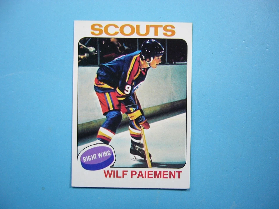 1975/76 TOPPS NHL HOCKEY CARD #195 WILF PAIEMENT EX/NM NM SHARP!! 75/76 TOPPS - Image 1 of 2