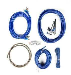 CELSUS CNK8 8 AWG 1200W AMP/AMPLIFIER WIRING KIT 8 GAUGE POWER CABLE + FUSE - Picture 1 of 3