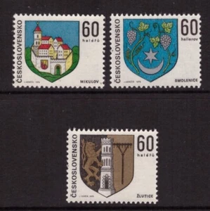 Checoslovaquia 1973 Armas de Capitales Regionales Checas conjunto MNH sellos como nuevos - Imagen 1 de 1