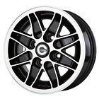 5.5"x13" JBW Cosmic Classic Ford 4x108 Black/highlight Alloy Wheels x4