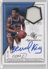 2013-14 National Treasures NBA Game Gear Signatures /49 Bernard King Auto HOF