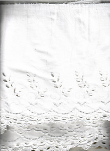 4,5 M BRODERIE ANGLAISE ANCIENNE H 24 CM