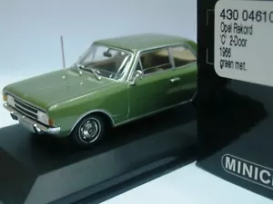WOW EXTREMELY RARE Opel Rekord C Sedan 1.9L 1966 Green 1:43 Minichamps-Diplomat - Picture 1 of 3