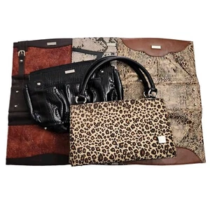Miche klassische schwarze Basistasche & 5 Hüllen Lot Mafia Frau Tiermotiv Schlange Leopard - Bild 1 von 12