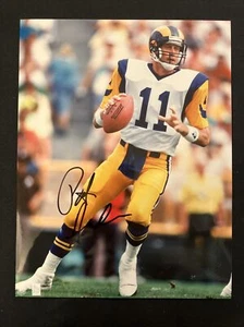 PAT HADEN (Jim Everett Pic) LA Rams firmato ~8x10 foto immagine autografo auto - Foto 1 di 2