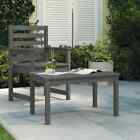 Garden Table Grey 82.5x50.5x45 Cm Solid Wood Pine Vidaxl