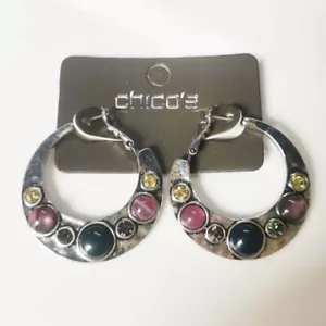 Neu 35 mm Chicos Harz Reifen Ohrringe Geschenk Vintage Frauen Party Urlaub Schmuck - Bild 1 von 4