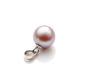 Riesiger 13mm Natürlicher Südsee Echt Gold Rosa Perfekt Runde Perle Anhänger  - Bild 1 von 1