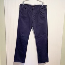 Vince Navy Blue Five Pocket Button Fly Jeans 38x33