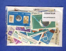Equateur - Ecuador 200 timbres différents oblitérés