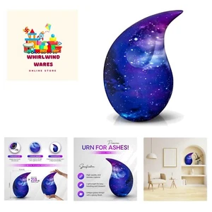 Teardrop Urns for Human Ashes Adult Large Standard Size Funeral Memorial Earn... - Picture 1 of 8