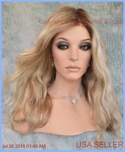 Sarah Jon Renau Lace Front Monotop Fully Hand Tied Wig 22F16S8 VENICE BLOND - Picture 1 of 12