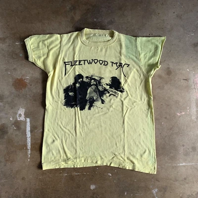 CAMISETA RARA AÑOS 70 VINTAGE FLEETWOOD MAC TALLA S DESGASTADA CONCIERTO ESTACIONAMIENTO LOTE CAMISA Foto 1 de 4