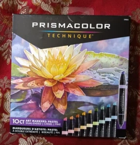 Prismacolor Technik 10ct Kunst Marker Stechbeitel & feine Spitze Schriftzug Journaling - Bild 1 von 2