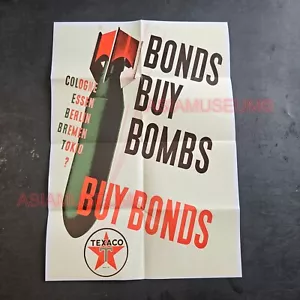 1941 WW2 USA AMERICA COMBING BUY WAR BOND BOMBER MILITARY PROPAGANDA POSTER F109 - Picture 1 of 9