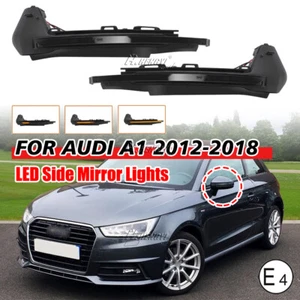 For Audi A1 8X 2011-2018 2x Side Wing Mirror Indicator Turn Signal Lights Lamps - Picture 1 of 12