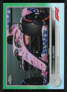 2022 Topps Chrome Formula 1 Green RayWave Refractors #15 Fernando Alonso /99 - Picture 1 of 2