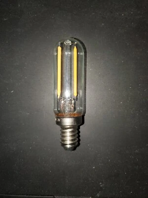 LED filament T6(tubular) 2 watt E12 base/2700*K dimmable bulb - Image 1 of 2