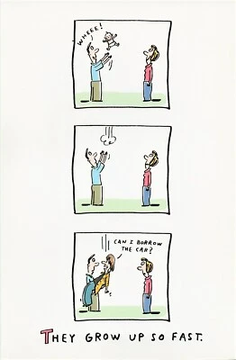 Divertida tarjeta de felicitación NUEVA BABY BOY de American Greetings + sobre Foto 1 de 4