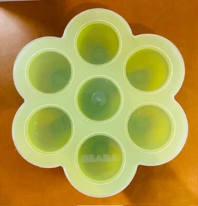 BEABA Multiportion Silicone Baby Food Storage Container Lime GREEN - Picture 1 of 6