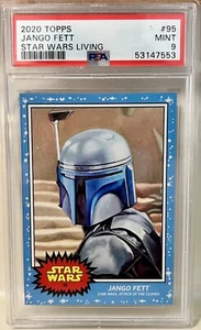 Jango Fett 2020 Topps Star Wars Living Set #95 PSA 9 Mint SP Card - Bild 1 von 2