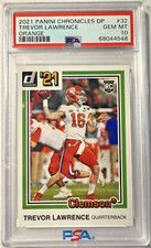 2021 Panini Chronicles Draft Picks Trevor Lawrence RC #32 Donruss Orange PSA 10