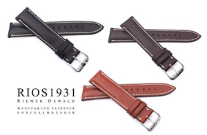 Rios1931 New York Made in Germany Shell Cordovan Watchstrap 18mm 19mm 20mm 22mm - Picture 1 of 10
