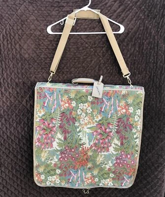 Diane Von Furstenberg Womens Multicolor Floral Print Luggage Suitcase Bag - Image 1 of 4