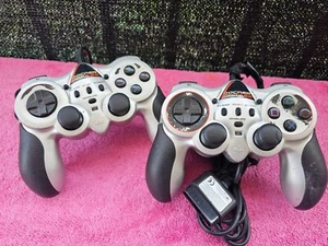 Playstation 2 Naki Rocker Pad 2.5 E Wired Gray GamePad Controller PS2 PS1 PSONE - Picture 1 of 9