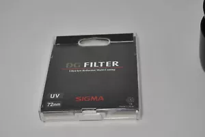 Exc* Sigma DG Filter UV 72mm Ultra-low Reflection Multi Coating from Japan 2 - Picture 1 of 4