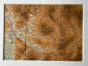 Sedrergh, Baugh Fell, Middleton 1949 Bartholomew's Mounted Map FREE POSTAGE - Picture 1 of 9