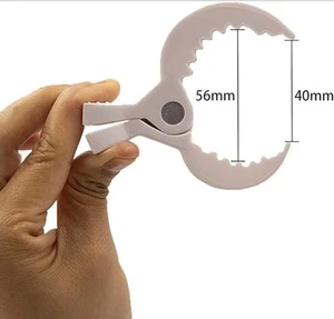 Seggiolino Passeggino 6 Pezzi Clip Carrozzina Passeggino Morsetto per Zanzariera (Beige) - Foto 1 di 5