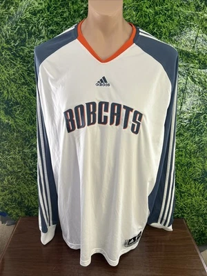 2009-10 Charlotte Bobcats Basketball White Adidas Shooting Shirt Size 2XLT - Image 1 of 4