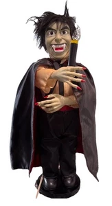 Vintage 24" Topstone stile Telco Dracula Vampiro Halloween Motionette - Funzionante! - Foto 1 di 4