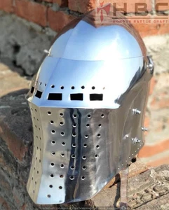 Medieval Griffon Helmet SCA Armoured Combat Bascinet Cosplay Armor Gift - Picture 1 of 6