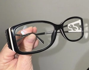 Gafas de lectura Jimmy Crystal +1,75 cristales de Swarovski negros - Imagen 1 de 6