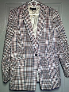 Talbots Blazer Damen Gr. 12 Neu Mit Etikett Kariert Ein Knopf Komfort - Bild 1 von 13