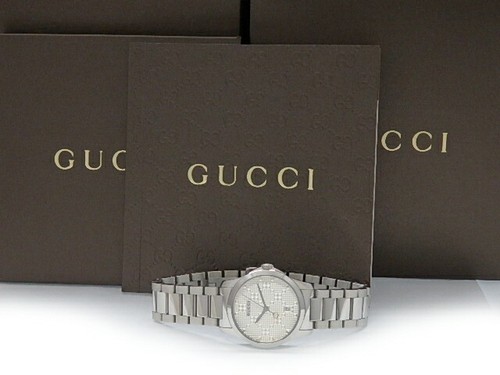Orologio Gucci YA126551 Donna G Timeless Argento Quadrante Diamante Quarzo