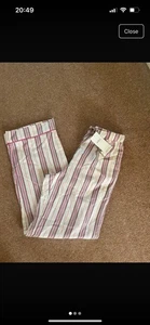 M&S Striped Pyjama Bottoms 6 Regular - Picture 1 of 3