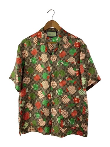 GUCCI Camicia Manica Corta M Seta Multicolore 663638