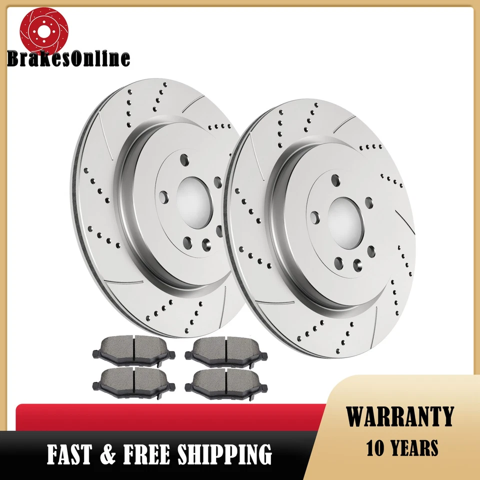 Pastillas de rotores de freno traseros de 345 mm para frenos Ford Explorer 2013-2014 Lincoln MKT MKS Foto 1 de 4